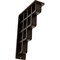 Ekena Millwork Diane Wrought Iron Bracket, (Triple center brace), Antiqued Bronze 2"W x 5 1/2"D x 8"H BKTM02X05X08TDIABZ - alternate 1
